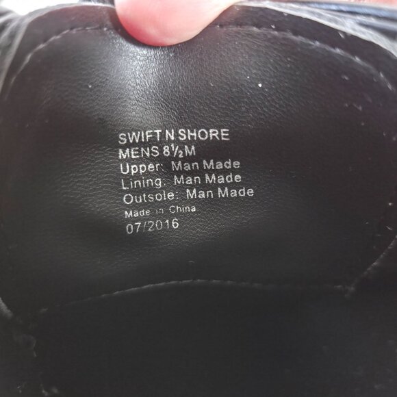 Kenneth Cole Black Swift N Shore Mens Dress Shoes 8.5 M Man-Made Upper - Picture 5 of 9